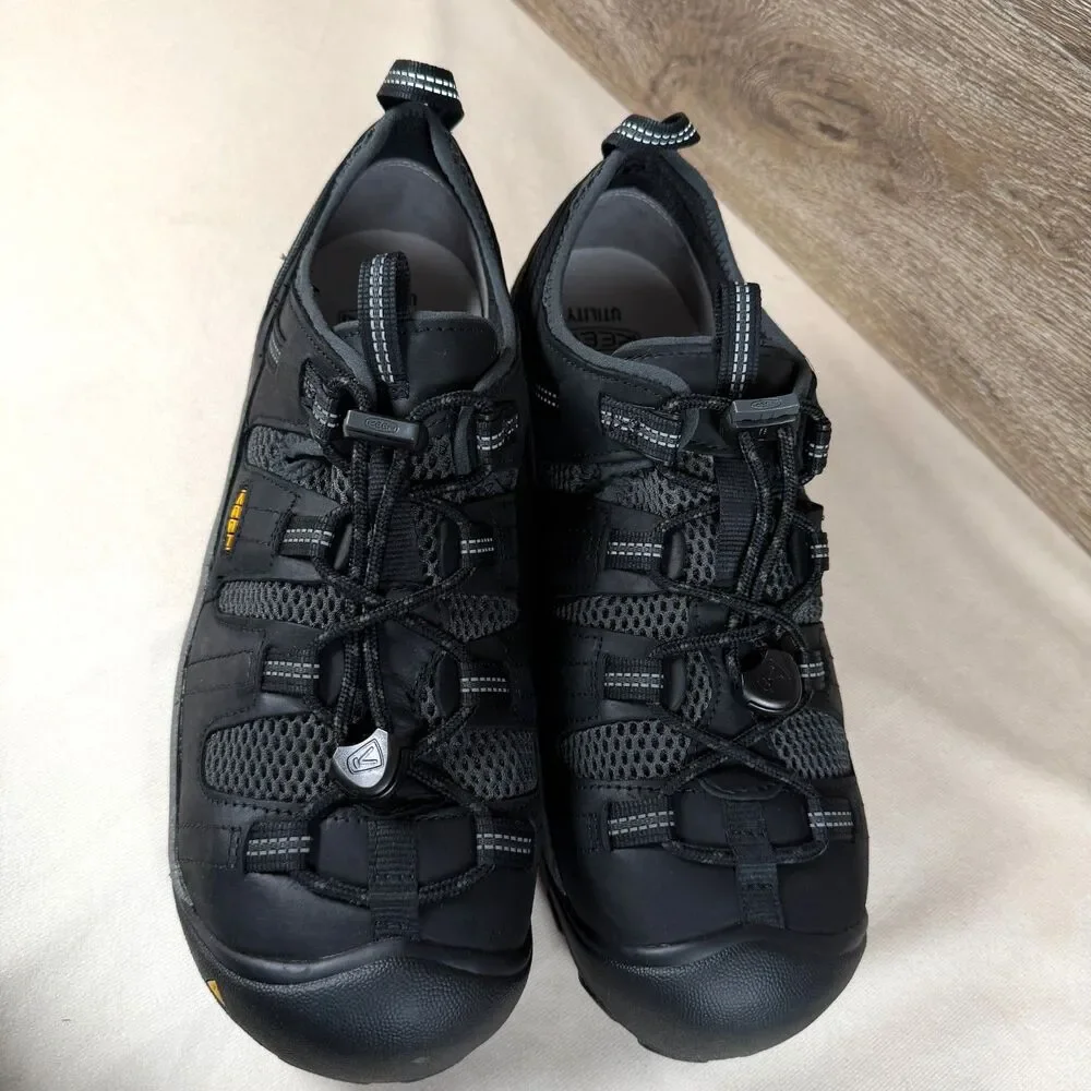 KEEN Utility Atlanta Cool Steel Toe Work Shoes Men’s 11.5 EE Wide Black NIB